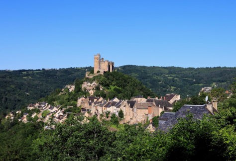 Château et village vue depuis le chemin de ronde